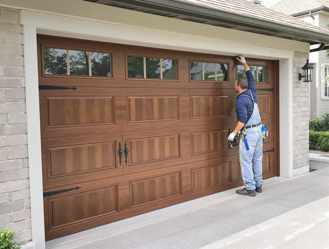 Custom garage door showcase by Hialeah Garage Door Repair in Hialeah