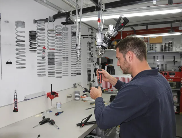 Hialeah Garage Door Repair safety certified technician performing precision spring replacement in Hialeah